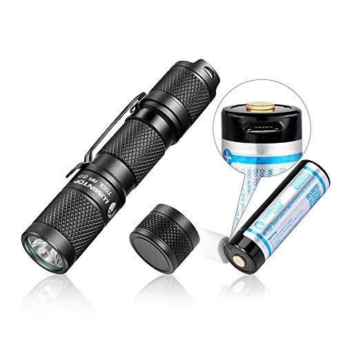 EDC Small Flashlight,LUMINTOP Tool AA Flashlight with Rechargeable 14500 920mAh Battery and Magnetic