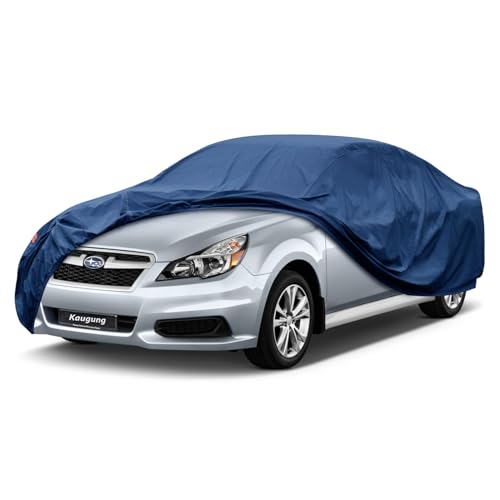 Image of Kaugung Heavy Duty Car Cover Custom Fit Subaru Legacy (2000-2025),Waterproof All Weather Resistant Outdoor Sun Rain Dust Snow Protection with Anti-Theft Lock.(USA Warehouse,Within 3-7 Days)