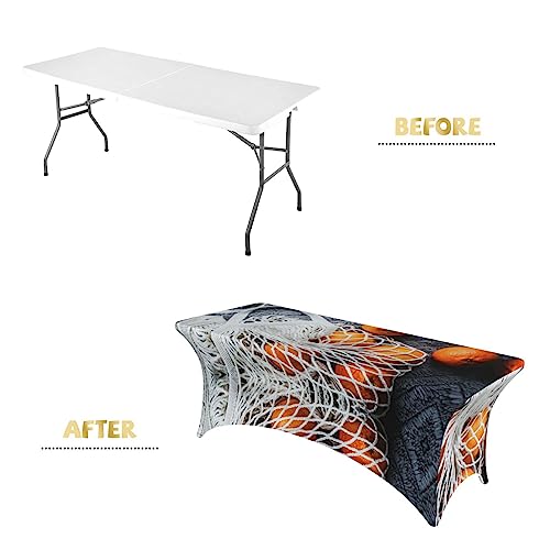 Nappe rectangulaire extensible universelle 1,8 m contre les plis, lavable en machine - 5