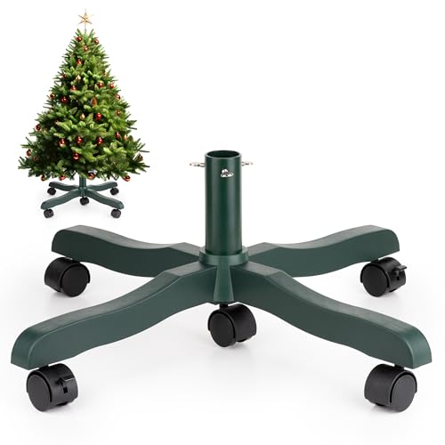 48% off - GuuG Christmas Tree Stand Base: Rolling Christmas Tree Stand for Artificial Fake Tree Xmas Tree...