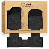 LASFIT Floor Mats for Honda CR-V 2016 2015 2014 2013 2012 EX & LX & SE (NOT Fit EX-L & Touring), Custom Fit All Weather Protection TPE Floor Liner,1st & 2nd Row, Black