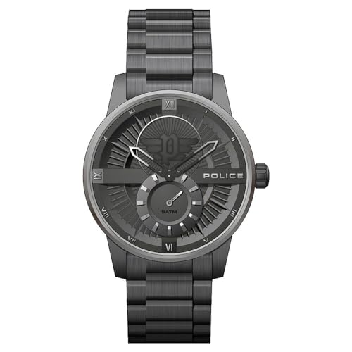 Police Grey Dial Stainless Steel Strap Analog Watch for Men - Neplpewjg2110141 (B0D4VYRDL7) Amazon Price History, Amazon Price Tracker
