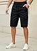 JMIERR Kurze Hosen Herren Baumwolle Cargo Shorts Herren Sommer Freizeithose mit Taschen Schwarz M