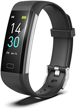 Fitness Trackers, IP68 Smart Bracelet Advanced Bluetooth Bracelet Waterpoof Activity Watch with Heart Rate and Sleep Monitor & SMS Call Notification,Calorie Pedometer Temperature Monitor Watch