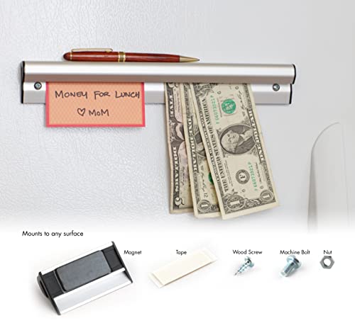 Hangman Clip-It Strip Magnetic Note And Paper Holder-Aluminum (Csa-12) #TOP3