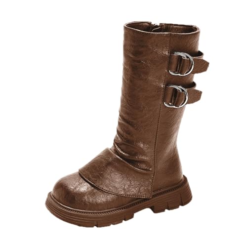 Bottes chaudes filles à semelle épaisse et peluche isolante hiver