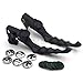 XKH- Motorcycle Parts Brake Clutch Hand Lever Compatible with Sportster 1200 883 883R Forty Eight Seventy Two Black Levers with Black Zumbie Cross Groove Covers [B00Y44ICNK]