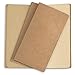3 Folletos De Recarga De Papel - Papel Marrón Normal En Blanco Para Cuaderno De Viajero Recargable Estándar (21x12 cm) - Marrón Normal Sin Forro