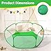 STARBOLO Kids Ball Pit Play Pool Play Tent, Toy Ball Play Pool Foldable Play Tent for Kids Girls Boys Pets Indoor and Outdoor, Balls Not Included (Green).