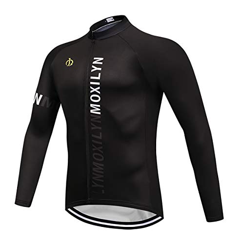 Moxilyn Jerseys De Ciclismo para Hombre, Top De Ciclismo, Jerseys con Traje De Ciclismo, Ropa De Ciclismo, Bicicleta De Montaña/Camiseta De MTB, Transpirable y Absorbente del Sudor, Secado Rápido