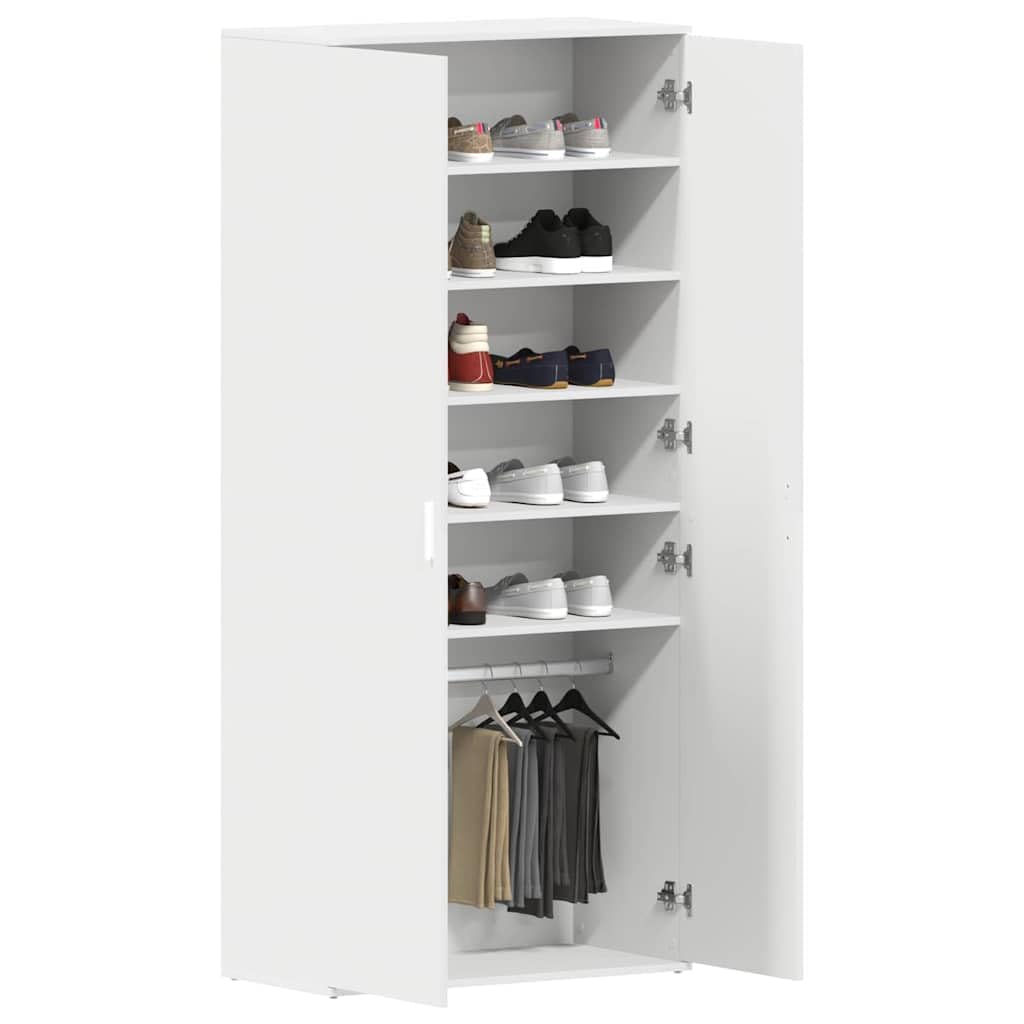 Szafka na buty z drewnianymi drzwiami, 80 x 39 x 178 cm