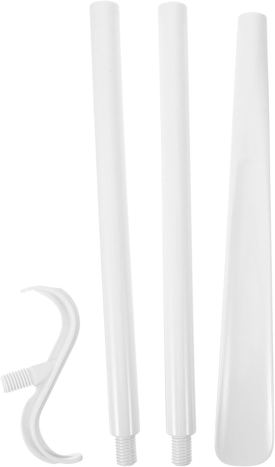 FUOYLOO One Convenient Dressing Stick and Shoe Horn for Disabled Elderly Lightweight Abs Material Portable Shoe Lifter and Sock Remover Aid for Independent Dressing and Travel