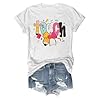Casual Crew Neck Print T-Shirt - Soft, Comfortable, Versatile Stylish for Everyone, White, M #2