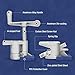 WORKPRO 2-Pack 3/4'' Pipe Clamps, Wood Gluing Pipe Clamp Set with H-shaped Feet, Lightweight Cast Aluminum Quick Release Wood Clamps for Woodworking, Carpentry, Home Improvement, and DIY Projects
