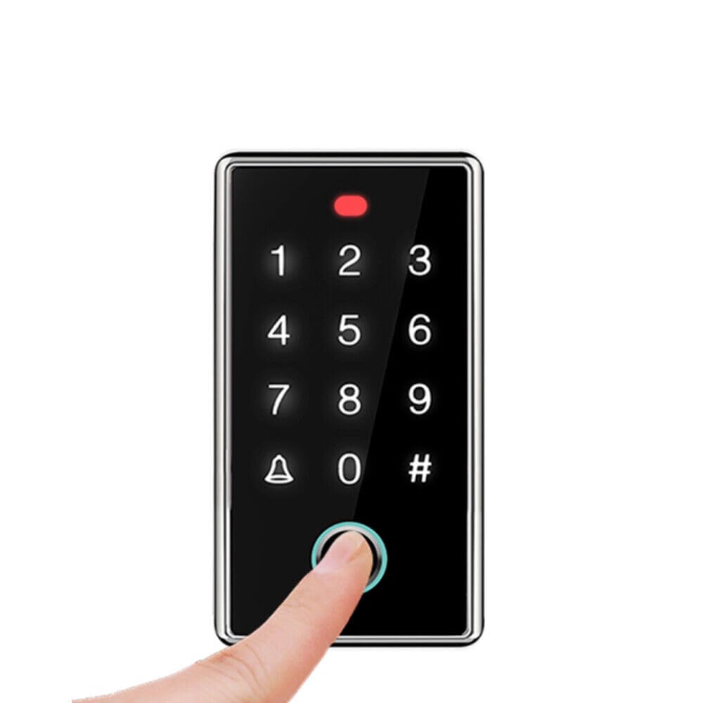 Controlador de acceso independiente RFID con carcasa de metal EM de 125 KHz con huella dactilar, tarjeta, pin