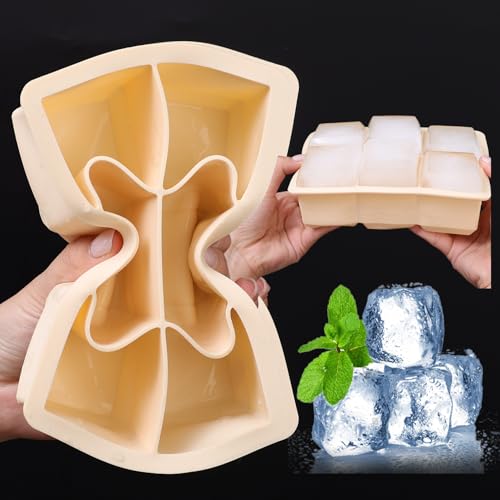 Molde de silicona para cubitos de hielo con tapa miniatura 1