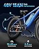 EB26 Electric Bike for Adults Peak 1500W Electric Bicycle 48V 15AH (720WH) Battery Electric Bike 26" Fat Tire Mountain 28mph 7 Speed Gears Ebike(Blue+Pannier Bag) #1