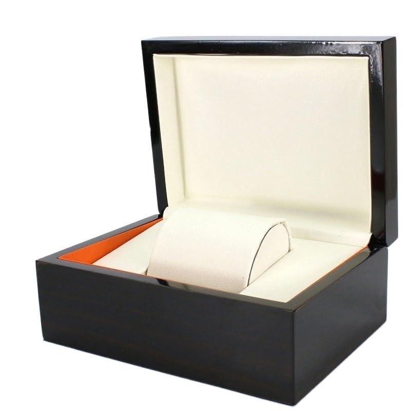Caja de reloj madera Clamshell, collar joyería, caja embalaje , pulsera
