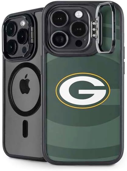 Skinit Kickstand Phone Case Compatible with iPhone 14 Pro Max - Officially Licensed NFL Green Bay Packers Large Logo Design