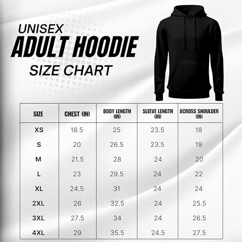 Gift Hub - Unisex Fashion Hoodie Christmas Jumper - Hooded Pullover with Drawcords & Front Pockets, Fleece Hoodie Christmas Jumper Sweatshirt for Men and Women - Black - XX-Large - Image 5