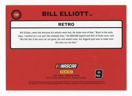AUTOGRAPHED Bill Elliott 2023 Donruss Racing RETRO (The Winston Win) Signed NASCAR Collectible Trading Card with COA