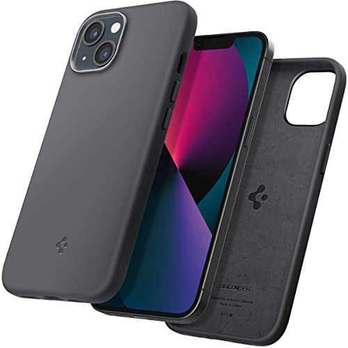 Spigen Cover Silicone Fit Compatibile con iPhone 13 - Nero