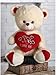 Orso di peluche da 40 cm di peluche morbido con cuore Frase di Amore I Love You compleanno, matrimonio, festa di San Valentino o Natale