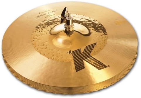 Avedis Zildjian Company K1213 13 1/4in K Custom Hybrid Hi Hat Pair Cast Bronze Cymbals With ZKEY