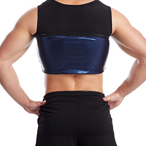 Nishore Masculino Sweat Sauna Shaper Colete Stretchable Bodycon Yoga Running Gym Compressão Shapewea