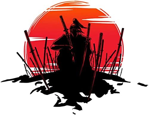 Amazon 侍 サムライ 武士 大和魂 改造車 レース レーシングカー 車ボディ ウィンドウ貼り付け用 マット ステッカー 車用 自動車用 傷隠し ステッカー C ステッカー デカール 車 バイク