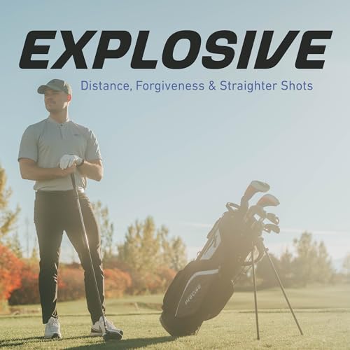 Precise M5 Men’s Golf Set – 460cc Driver, Wood, Hybrid, 5-PW Irons, Putter, Stand Bag, 3 Headcovers - Image 4