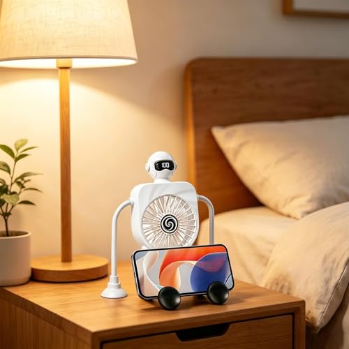 Ventilateur de bureau flexible robot 100 vitesses table voyage
