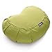 BODYMATE Coussin de Yoga/méditation Demi-Lune L42 cm x l30 cm x h15 cm - Housse 100% Coton Lavable en Machine - Rembourrage en Coques de Sarrasin - Divers Coloris