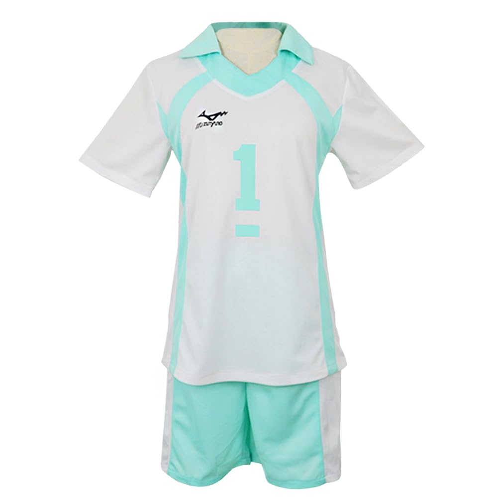 Haikyuu Nekoma Haut Volleyball Jersey Oikawa Tooru/Kuroo Tetsurou/Kozume Kenma T-shirt manches courtes + short Anime Game Suitset