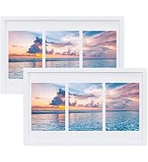 FIRMINANA 10x16 inch Picture Frame Made of Solid Wood High Definition Glass for Table Top Display...
