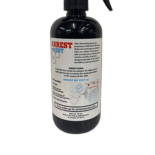 Arrest My Vest Military and Police Grade Odor Eliminating Spray for