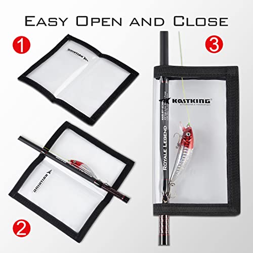 image for KastKing Madbite Lure Wraps, Available in Two Sizes, Keeps Lures Safe,