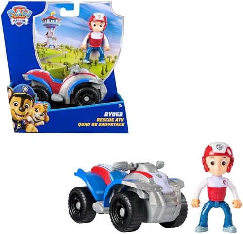 PAW PATROL, Rescue Quad with Ryder Toy Figure (Basic Vehicle, 202...