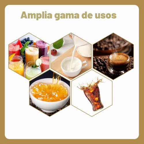 Miniatura 7 de Juego De Tazas De Té Mate De Acero Inoxidable Con Cuchara Y Cepillo De Limpieza, Apto Para Lavavajillas, Resistente Para Cocina, Restaurante, Café Marrón Amarillento