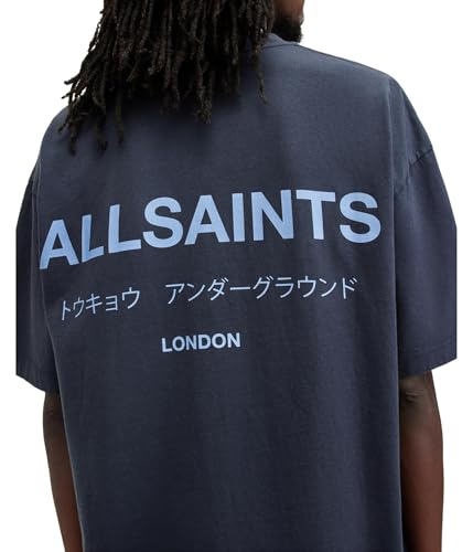 Image of AllSaints Men's Underground Oversized Short Sleeve Crew Neck Shirt