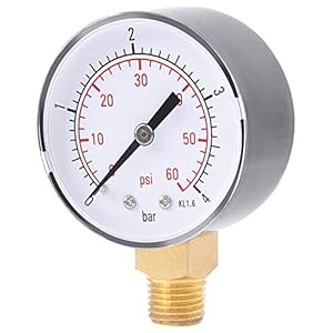 Tyenaza Wasserdruckmanometer 0-4bar/0-60psi