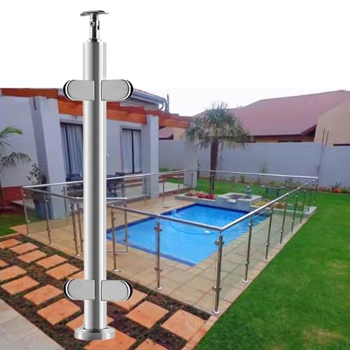 Poteau de balustrade en verre de piscine pour sécuriser votre terrasse