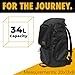 Gold BJJ Jiu Jitsu Backpack - Heavy Duty Gym Bag with Waterproof Gi Pocket (Black)