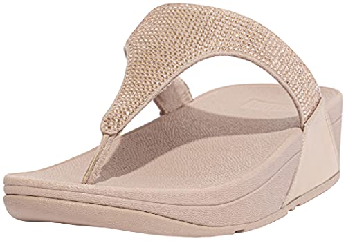 Image of FitFlop Women's LULU Crystal Embellished Toe-Post Sandals