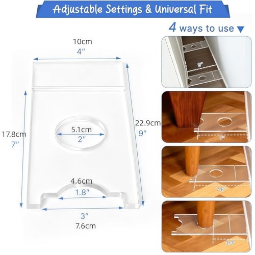 Protector de pared para muebles ajustable que evita roces de sofás y camas 7