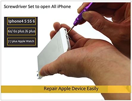 Ogodeal Repair Tool Kit for iPhone 8,iPhone 8 Plus,iPhone 7,iPhone 7 Plus Y000 Triwing Tri Point, Pentalobe 5 Star, Phillips Screwdriver Set for iPhone X 7 8 7 Plus, iPod, iPad, Pry Opening Tool Kit