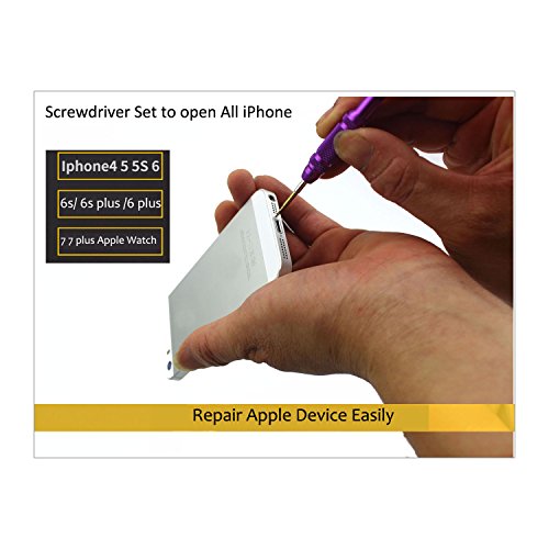 Ogodeal Repair Tool Kit for iPhone 8,iPhone 8 Plus,iPhone 7,iPhone 7 Plus Y000 Triwing Tri Point, Pentalobe 5 Star, Phillips Screwdriver Set for iPhone X 7 8 7 Plus, iPod, iPad, Pry Opening Tool Kit