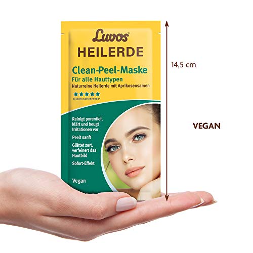Luvos Heilerde Clean-Peel-Maske mit Aprikosensamen, 2 x 7,5 ml