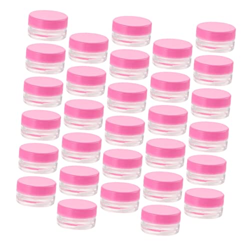 PATKAW 55 Piezas caja de crema botella de crema tinte máscara de labios facial botellas de brillo de labios maquillaje makeup subcontenedor multipropósito frascos de subempaque PD rosa