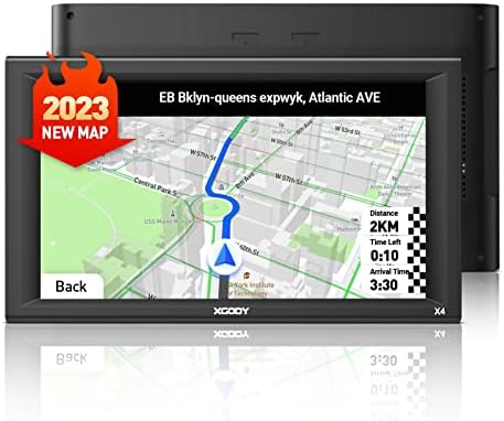 9inch Truck GPS Big Touchscreen Trucking GPS XGODY GPS Navigation for car Navigation 8GB ROM SAT NAV System Navigator Driving Alarm Lifetime Map Updates Truck GPS Navigation System for Trucks